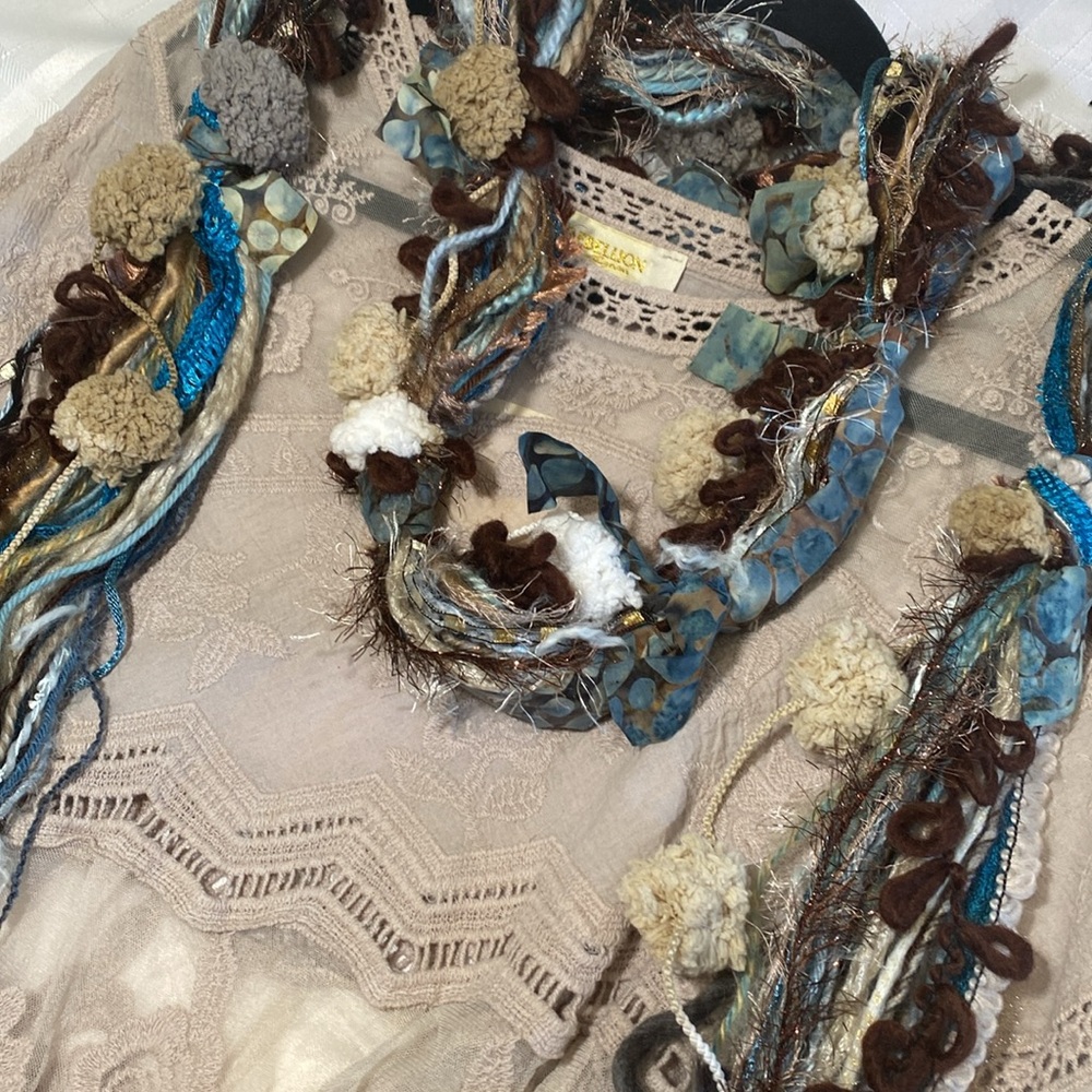 Artisan Textured Scarf - Picture 6 of 10